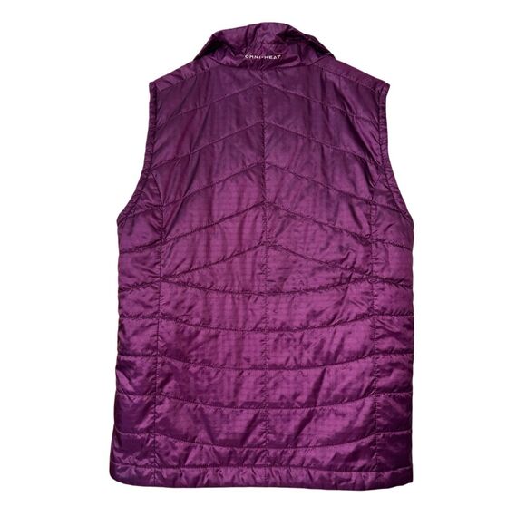 Columbia Omni Heat Light Vest YOUTH Size M Purple plum Full Zip Pockets - Picture 2 of 13